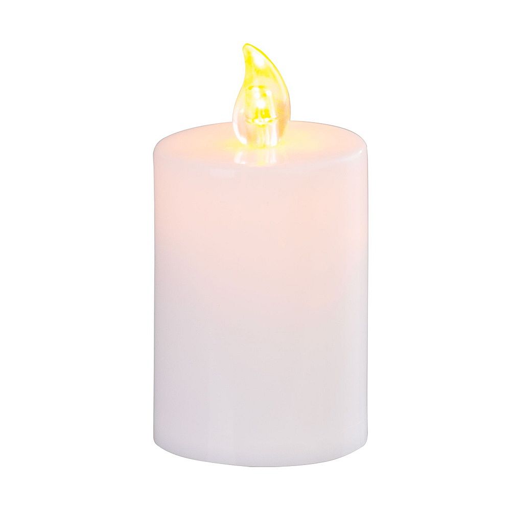 Svíčka MagicHome TG-52, LED 5,5x10,5cm na hrob, bílá