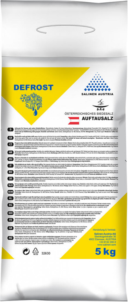 Posypová sůl DEFROST 5kg