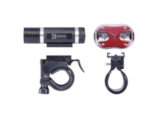Svítilna EMOS LED 3W 150lm 5xAAA cyklo přední + zadní