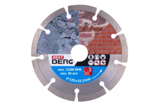 Kotouč diamantový WESTBERG 125x2x22.2mm segmentový, 21112