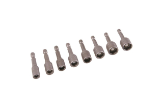 Sada adaptérů na bity 1/4", 6-13mm, 8ks