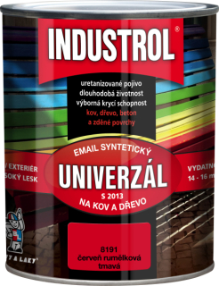 Industrol Univerzál syntetický S2013/8191 0,75l červeň rumělková tmavá
