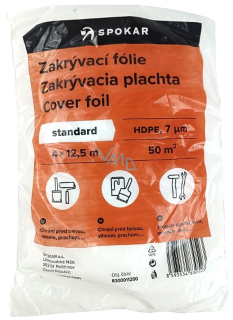 Zakrývací fólie SPOKAR 4x12,5m 7my