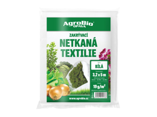 Netkaná textilie 19g/m2, 3,2x5m bílá
