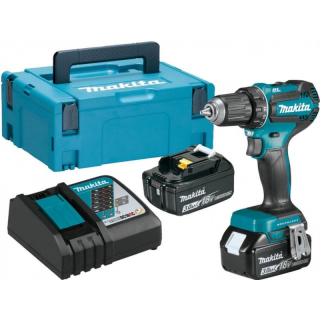 Makita DDF485RFJ aku bezuhlíkový šroubovák Li-ion LXT 18V/3Ah, Makpac