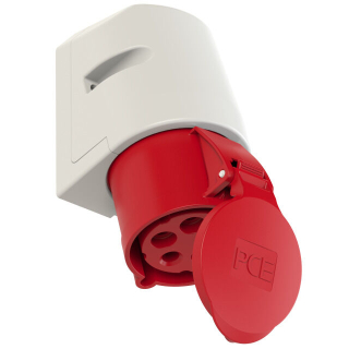 Zásuvka nástěnná PCE 32A/400V 5P IP44, 125