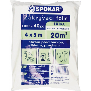 Zakrývací fólie SPOKAR 4x5m  40my