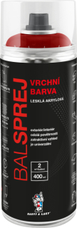 Univerzální akrylový email RAL 3000 400 ml červená ohnivě lesklá