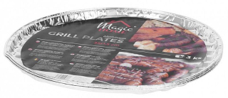 Hliníková miska perforovaná na grilování 33x1,5cm, 3ks