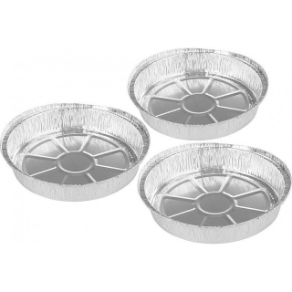Hliníková miska kulatá 23x4,8cm, 3ks