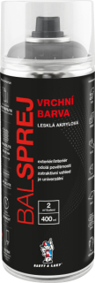 Univerzální akrylový email RAL 9006 400 ml bílý hliník