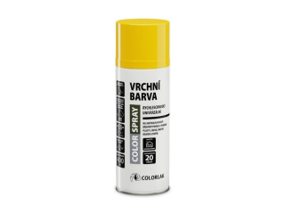 Color spray vrchní barva Colorlak 400 ml žlutá lesk RAL1023ml žlutá 3520