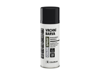 Color spray vrchní barva Colorlak 400 ml černá lesklá