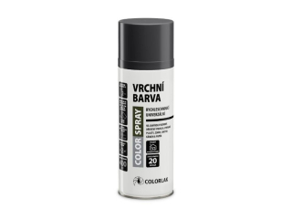 Color spray vrchní barva Colorlak 400 ml černá matná