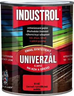 Industrol Univerzál syntetický S2013/8140 0,75l červeň rumělková světlá