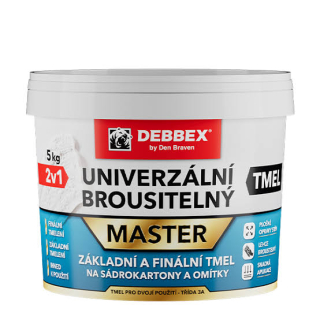 Univerzální brousitelný tmel bílý, kelímek 1,5kg