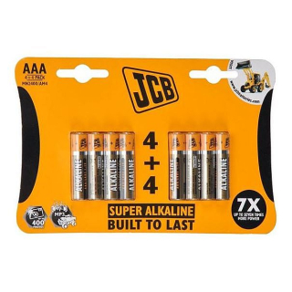 Baterie JCB LR03 AAA super alkalická, 8ks