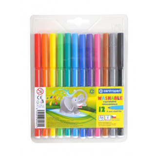 Centropen fixy vypratelné 7790 sada 12ks, stopa 1 mm