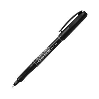 Popisovač černý tenký F 0,6mm CENTROPEN, 2636