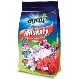 Agro organo-minerální hnojivo na muškáty 1kg