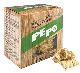 Podpalovač PE-POdřevité smotky 32ks