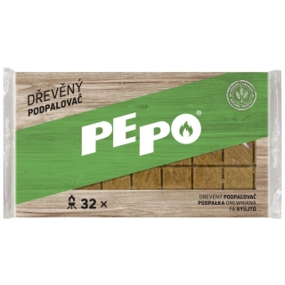 Podpalovač PE-PO dřevěný, 32 podpalů