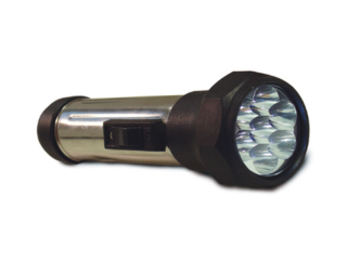 Svítilna LED černá 7 diod, 0,6W, IP20