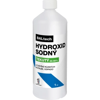 Hydroxid sodný k čištění odpadů, tekutý, 1l