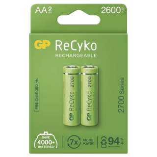 Baterie nabíjecí GP AA 2600mAh, 2ks