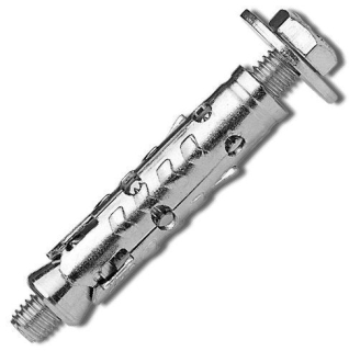 Kotva plášťová ocelová se šroubem M6 10x45 KOS-S