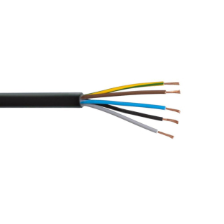 Kabel H05RR-F 5Gx1,5 (5Cx1,5 CGSG), černý