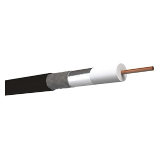 Kabel koaxial venkovní černý CB 113UV