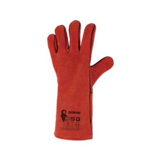 Rukavice CXS PATON RED svářecí červené vel.10