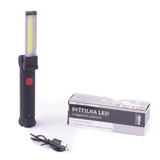 Svítilna LED pracovní, nabíjecí s magnetem