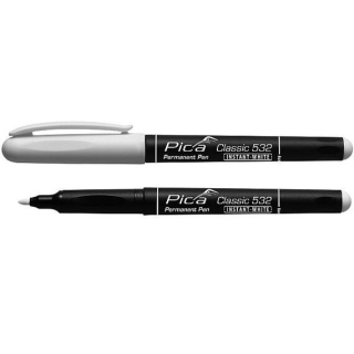 Popisovač bílý permanentní Pica Classic 532 na vodní bázi, 1-2mm