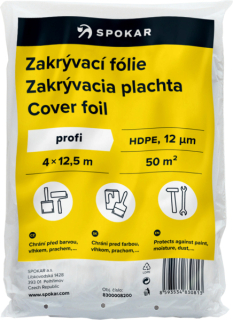 Zakrývací fólie SPOKAR Profi 4x12,5 m 12my