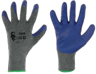 Rukavice COLCA s latexem vel.11 šedo-modré