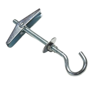 Hmoždinka kovová sklopná s hákem MTR M6x110mm, Zn