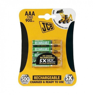 Baterie nabíjecí JCB AAA 1000Ah, 4ks