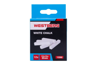 Křída bílá WESTBERG 12x12x80mm, sada 12ks