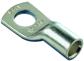 Kabelové oko lisovací KU-L lehčené pocínované 16x8, 16mm 2xM8