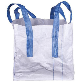 Vak BigBag 90x90x120cm, PP, 4 uši, bílý, rovné dno, max. 1000kg