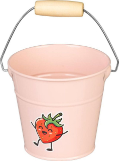 Vědro dětské růžové 1l, pozink