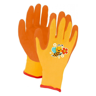 Dětské rukavice DAISY včelka oranžové, vel. 3 nebo 4